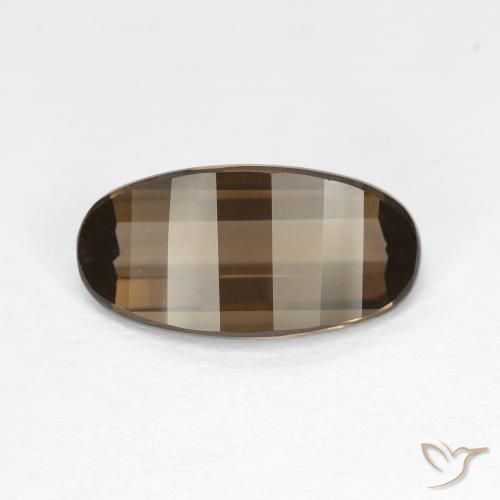 Quartzo Fumê Chocolate marrom Natural 2.78ct, oval, VVS