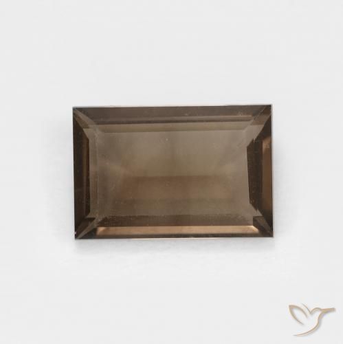 1.43ct Natural Marrom Quente Quartzo Fumê, baguete, VVS