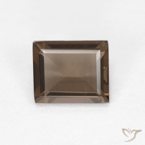 0.82ct Natural Hickory Brown Quartzo Fumê, baguete, VVS