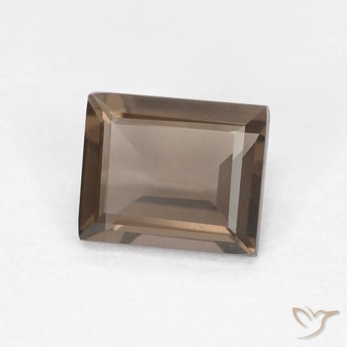 Quartzo Fumê Hickory Brown Natural 0.82ct, baguete, VVS