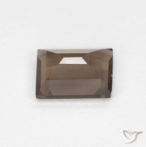 Quartzo Fumê Hickory Brown Natural 0.82ct, baguete, VVS