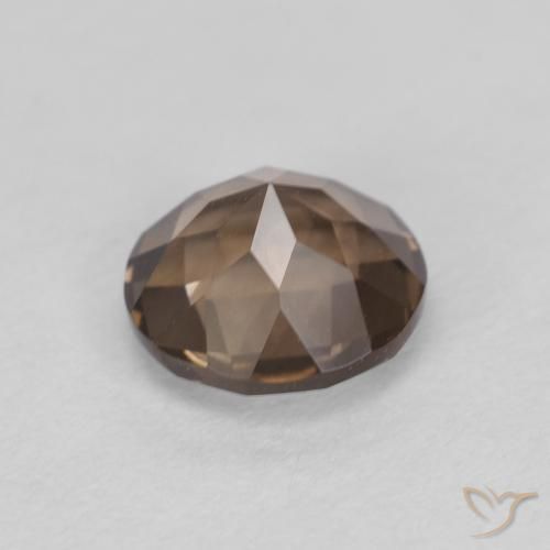 Quartzo Fumê Marrom claro Natural 1.19ct, Redondo, VVS