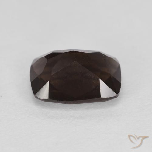 Quartzo Fumê Marrom escuro Natural 1.97ct, Almofada, VS