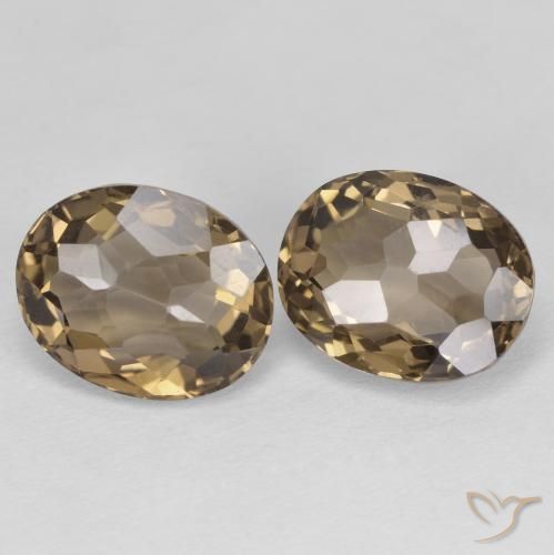 Pedras preciosas de Quartzo Fumê Castanho médio natural de 4.52 ct, oval, VVS