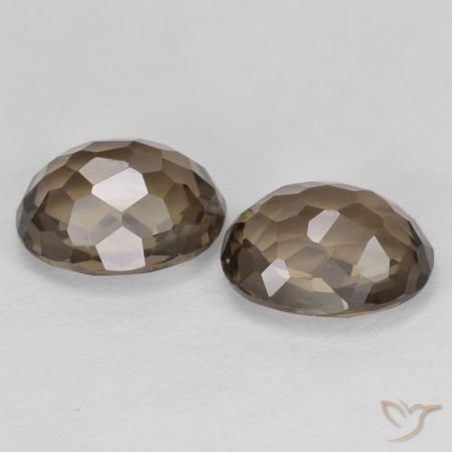 Pedras preciosas de Quartzo Fumê Castanho médio natural de 4.52 ct, oval, VVS