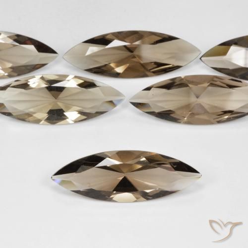 6.14ct Natural Castanho médio Quartzo Fumê, Marquesa, VVS