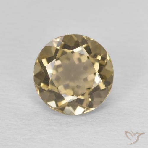 1.26ct Natural Umber Brown Quartzo Fumê, Redondo, VVS