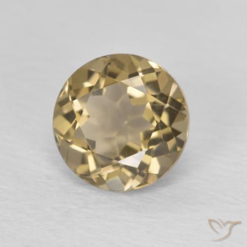Quartzo Fumê Umber Brown Natural 1.26ct, Redondo, VVS