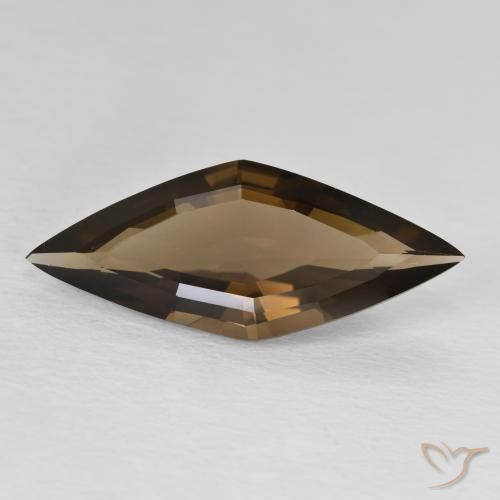 4.75ct Natural Gingerbread Marrom Quartzo Fumê, Chique, VVS