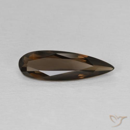 Quartzo Fumê Marrom Natural 1.75ct, Formato de pêra, VVS