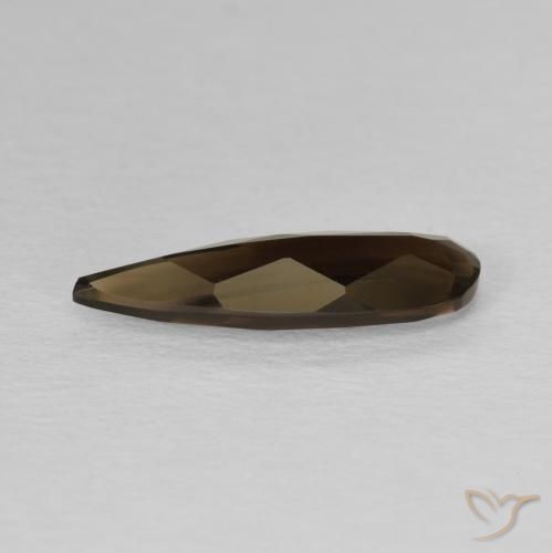 Quartzo Fumê Marrom Natural 1.75ct, Formato de pêra, VVS