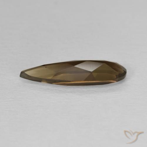 Quartzo Fumê Castanho médio Natural 1.67ct, Formato de pêra, VVS