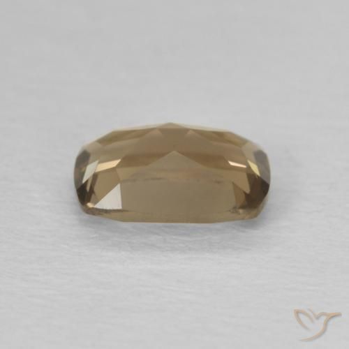 Quartzo Fumê Medium Dark-Brown Natural 0.81ct, Almofada, VVS