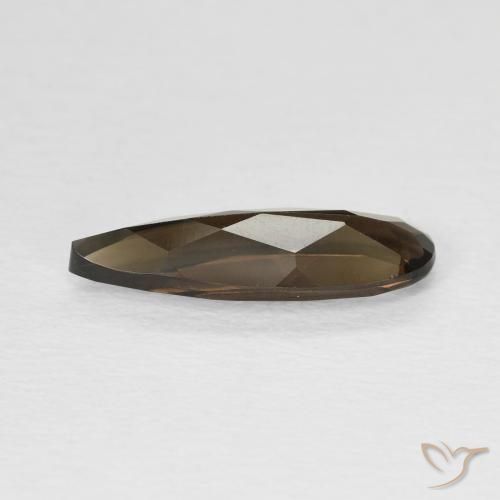 Quartzo Fumê Chocolate marrom Natural 1.75ct, Formato de pêra, VVS