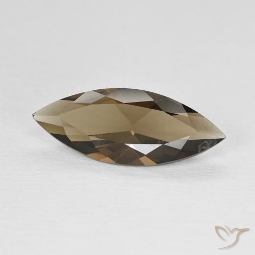 Quartzo Fumê Marrom Quente Natural 2.93ct, Marquesa, VVS