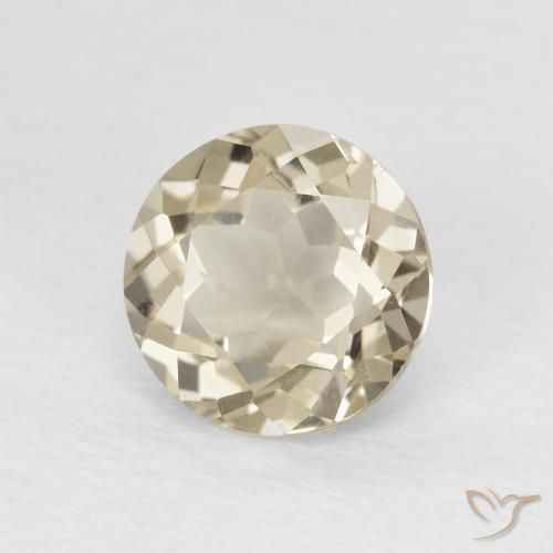 Quartzo Fumê Medium Light-Brown Natural 1.22ct, Corte Redondo, VVS-VS