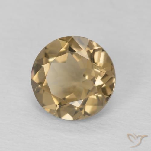 Quartzo Fumê Medium Light-Brown Natural 1.06ct, Redondo, VVS