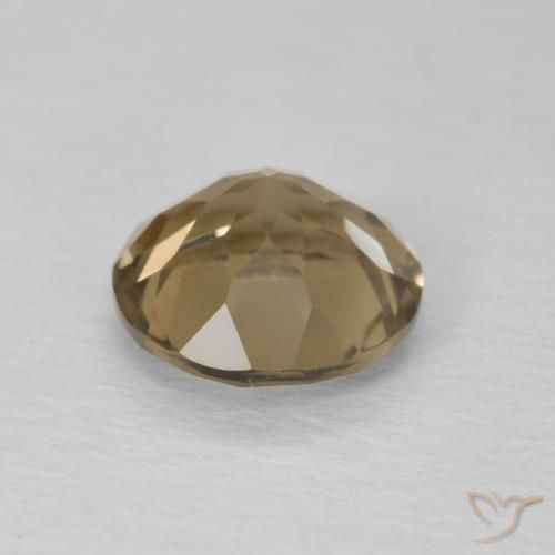 Quartzo Fumê Medium Light-Brown Natural 1.06ct, Redondo, VVS
