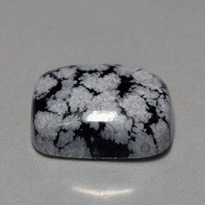 Obsidiana floco de neve multicolorido natural 7,03ct, almofada cortada, opaco