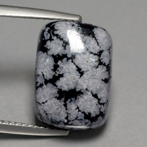 Obsidiana floco de neve multicolorido natural 7,03ct, almofada cortada, opaco