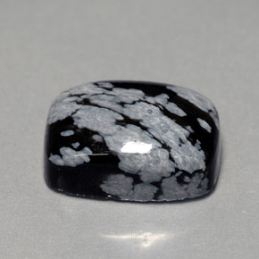 Obsidiana floco de neve multicolorido natural 7,06ct, almofada cortada, opaco