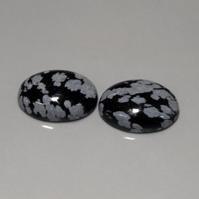 Pedras preciosas de obsidiana floco de neve multicolorido natural de  ct, corte oval, opaco