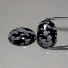 Pedras preciosas de obsidiana floco de neve multicolorido natural de  ct, corte oval, opaco