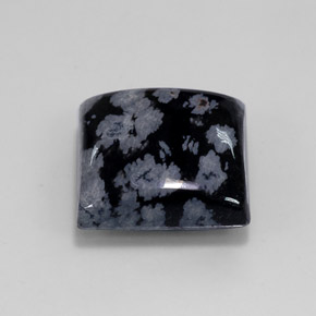 Obsidiana floco de neve multicolorido natural 11,52ct, quadrado, opaco