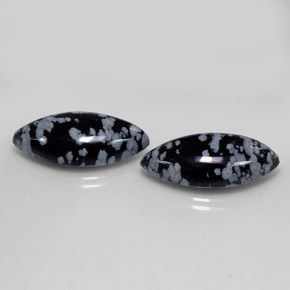 Pedras preciosas de obsidiana floco de neve multicolorido natural de  ct, marquise, opaco