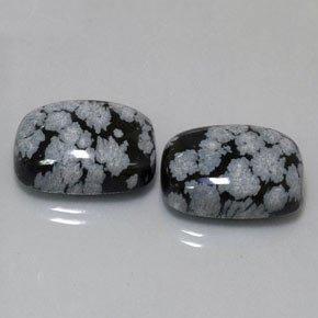 Pedras preciosas de obsidiana floco de neve multicolorido natural de  ct, almofada cortada, opaco