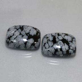 Pedras preciosas de obsidiana floco de neve multicolorido natural de  ct, almofada cortada, opaco