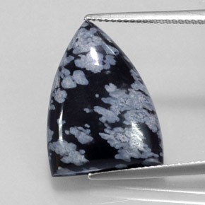 Obsidiana floco de neve multicolorido natural 9,17ct, forma extravagante, opaco