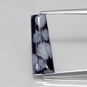 Obsidiana Floco de Neve Floco de neve Natural 3.20ct, Forma extravagante, Opaco