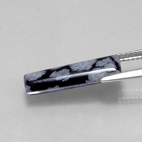 Obsidiana Floco de Neve Floco de neve Natural 3.20ct, Forma extravagante, Opaco