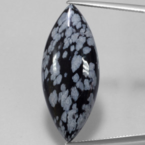 Obsidiana floco de neve multicolorido natural 21,00ct, marquise, opaco