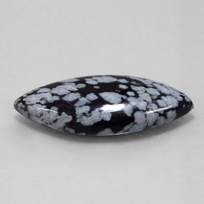 Obsidiana floco de neve multicolorido natural 21,00ct, marquise, opaco