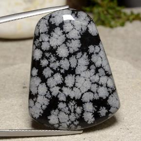 Obsidiana Floco de Neve Multicolorido Natural 37.24ct, Forma extravagante, Opaco