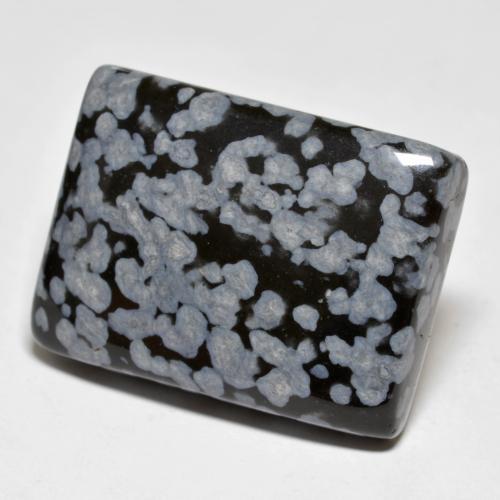 Obsidiana floco de neve multicolorido natural 44,90ct, baguete, opaco