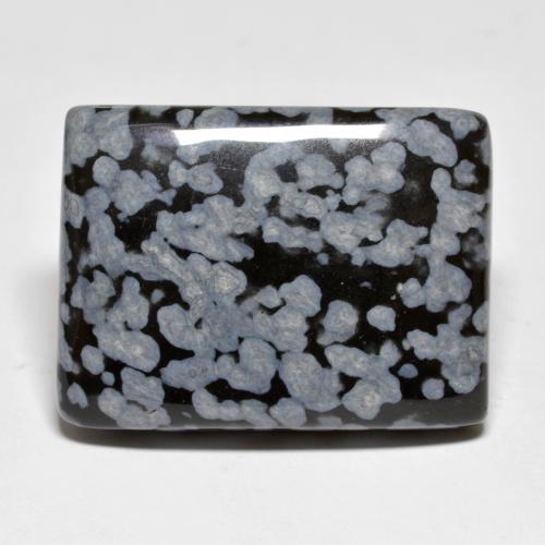 Obsidiana floco de neve multicolorido natural 44,90ct, baguete, opaco