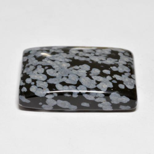 Obsidiana floco de neve multicolorido natural 44,90ct, baguete, opaco