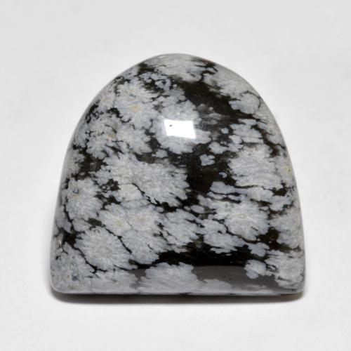 Obsidiana floco de neve multicolorido natural 22,24ct, forma extravagante, opaco