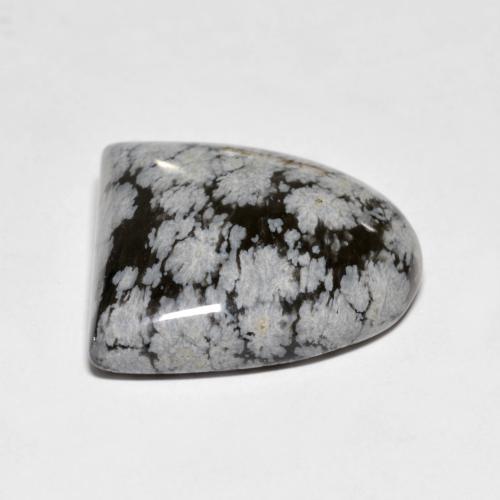Obsidiana floco de neve multicolorido natural 22,24ct, forma extravagante, opaco