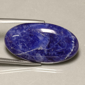 Sodalita Violeta Azul Natural 24.08ct, Corte Oval, Opaco