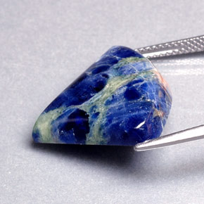 Sodalita azul natural 10,30ct, forma extravagante, opaco