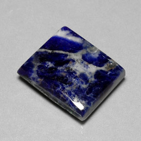 Sodalita azul natural 16,13ct, baguete, opaco