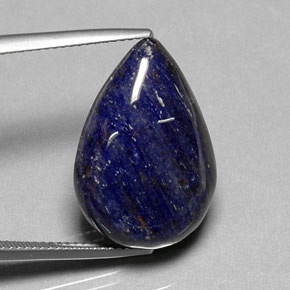 Sodalita azul natural 16,14ct, formato de pêra, opaco