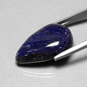 Sodalita azul natural 16,14ct, formato de pêra, opaco