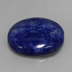 Sodalita Violeta Azul Natural 42.99ct, Corte Oval, Opaco