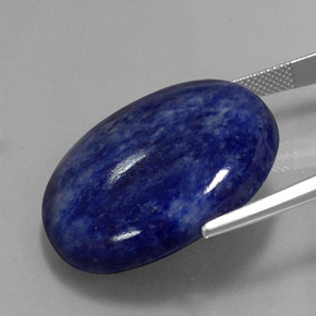 Sodalita Violeta Azul Natural 42.99ct, Corte Oval, Opaco