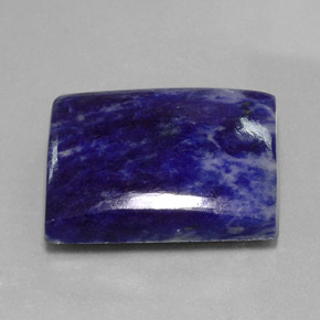 Sodalita azul natural 46,25ct, baguete, opaco